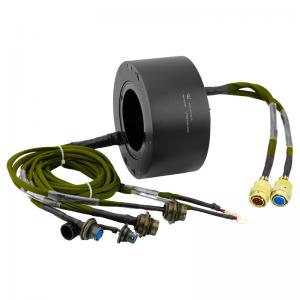 China Compact Size Rotary Slip Ring LPT096 500rpm With 96mm Through Bore supplier