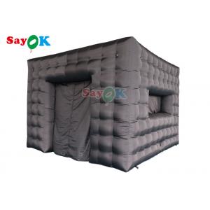 China Commercial Inflatable Air Tent Rental Structure Exhibition Black Color supplier