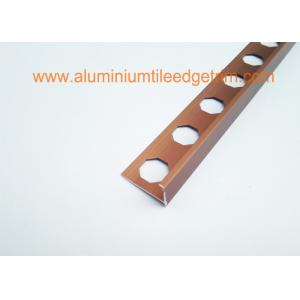 China 10mm Satin Matt Red Copper Aluminium L Shaped Floor Trimn 2500 mm wholesale