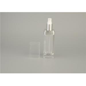 Transparent Pump Cosmetic Lotion Bottles Custom Plastic 30ml For Emulsion