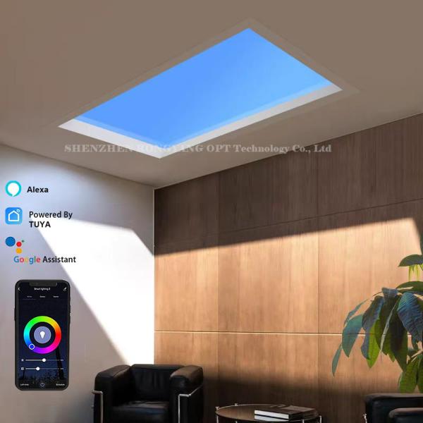 Tuya WiFi BT Control Innovative Smart LED Skylight Panel for Modern Interiors Offering Superior Brightness and Aesthetic Appeal