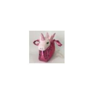 0.2m 7.87in Plush Toy Backpacks Unicorn Tote Bag With Pink Winged