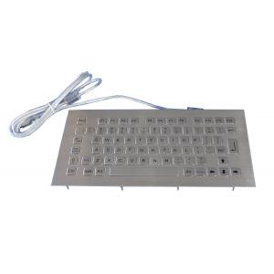 China Professional Kiosk stainless steel ruggedized keyboard with FN keys , RoHS supplier