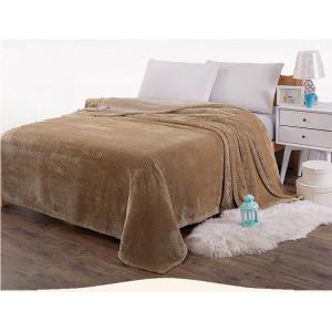 China Eco Friendly Flannel Bed Blanket , Lightweight Flannel Sheet Blanket For Fall Winter supplier