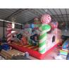 China Inflatable Fun City PVC Colorful Sweet Candy Castle Bounce House Inflatable Obstacle Course wholesale