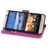 HTC M9 wallet case-purple leather 【magnetic stand】flip cover case for HTC M9