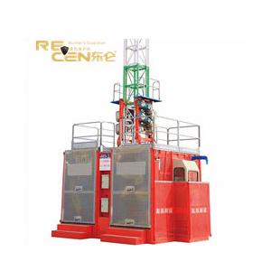 China Wire Rope Suspended Platform Gondola Construction Galvanizing SC200TD Double Cage supplier