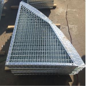 China Outdoor Anti Slip Galvanized Bar Grating , 30 * 3mm Metal Grid Flooring wholesale