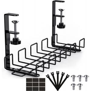 Polishing Wire Management Tray Cable Management Rack for Desk Cable Organization