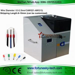 Automatic Wire Stripping Ferrule Crimping Mahcine Wire Stripper Ferrule Crimper Machine Crimping range: 0.5-2.5mm