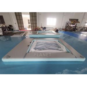 Anti Jellyfish Yacht Inflatable Floating Ocean Pool With Net