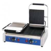 China Electric Restaurant Cooking Equipment Double Contact Grill Griddle Sandwich Press Grill on sale