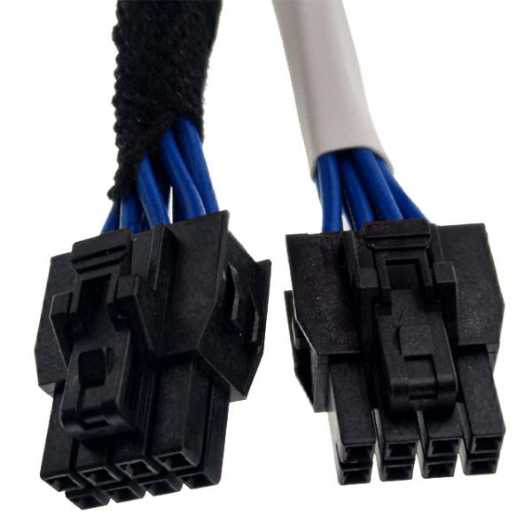 8p Automobile Custom Cable Assemblies Black 8 Hole Car Connector