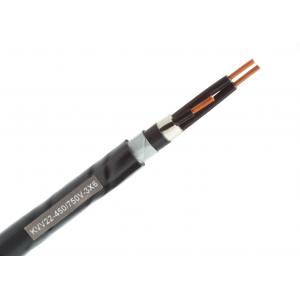 KVV22 Type Steel Tap Armoured Control Cable , Copper Core Power Control Cable