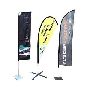 Beach Teardrop Feather Flags For Custom Outdoor Advertising