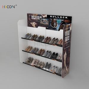 Combined Floor 3-Tiers Acrylic DIY Shoe Display Stand for Sale