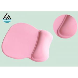 China Distinctive Pink Computer Mouse Pad With Wrist Rest Support Light Weight For Office supplier