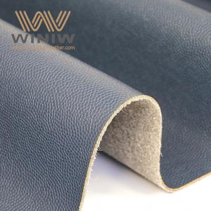 Navy Blue Faux Embossed Leather Fabric professional supply 	material pu leather