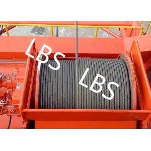 High Efficiency Carbon Steel Tower Hoist Winch With LBS Grooved Drum