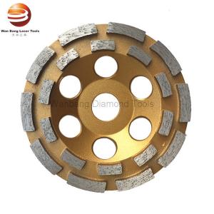 China Double Row 100mm 150mm Concrete Cup Grinding Wheels supplier