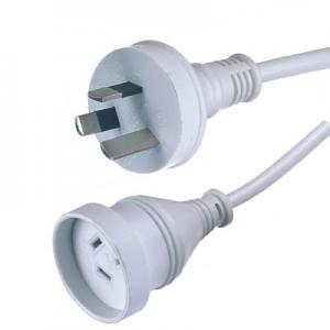 Appliance Extension Cord Plug , SAA Australia AS3112 Male to Female Power Cord