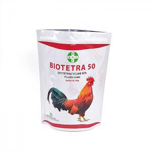 Glossy Protein Plastic Pouches Packaging Stand Up Bag Gravnre Printing For Chicken Feed