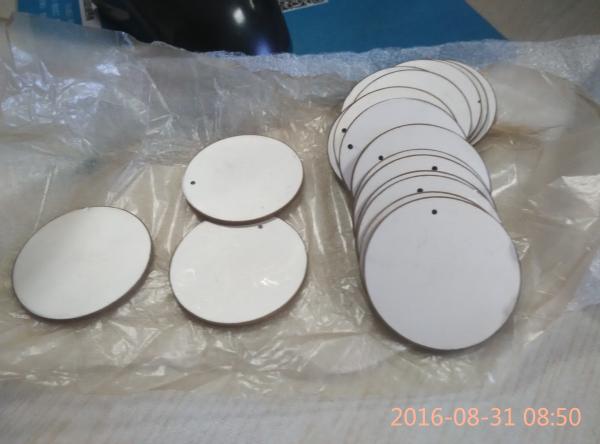 43x2mm Round Piezoelectric Ceramic Discs Positive and Negative in the Opposit