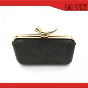 20*11.5CM Plastic Evening bag clutch boxes gold metal purse frame Guangzhou Wholesale