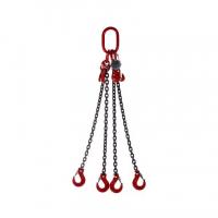 China 2t Working Load Limit Red Chain Sling with Hook G80 Alloy Steel 8mm Diameter Multi-leg on sale