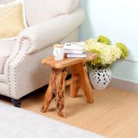 China OEM Practical Cedar Solid Wood Stool Natural Chinese Fir 5.8kg on sale