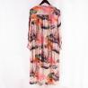 V Neck Digital print Viscose Georgette Maxi Shirt Dress womens clothing