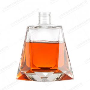 China Diamonds Shaped Glass Tequila Bottle 500ml 700ml 750ml for Wine Industrial Beverage supplier