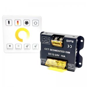 10A LED Controller Dimmer DC 12V 24V Dual Color Temperature Rf Full Touch