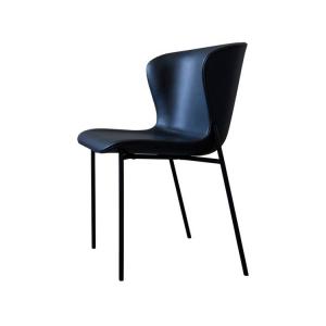 China La Pipe Velvet Black Dining Chairs / Steel Metal Frame Dining Room Chairs supplier
