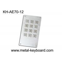 Industrial Ruggedized Keyboard , Metal Kiosk Keyboard with 7 Pin Connector , 4 x 3 keypad