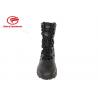 Black Mens Lace Up Genuine Leather Military Boots Water Resistant Fashion