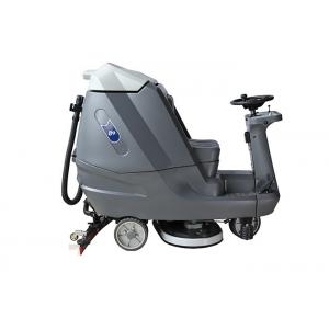 China Airport Floor Scrubber Dryer Machine , Advance Battery Operated Ride On Floor Sweeper supplier