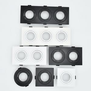 Square / Round Recessed Mr16 Downlight Housing GU10 Downlight Fitting