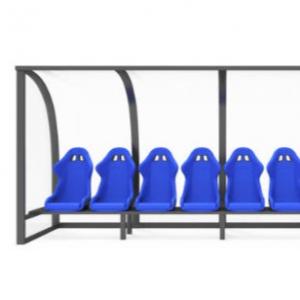 OEM Outdoor Stadium Seating , Football Team Shelters With EN 12727 Certificate