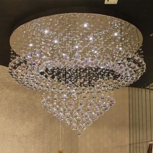 China Large Flush mount crystal ceiling chandelier Lighting Fixtures For Indoor home Decorative (WH-CA-19) supplier