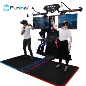 China VR FPS Arena Music Game standing Shooting  2 Players Virtual Reality arcade games for sale supplier