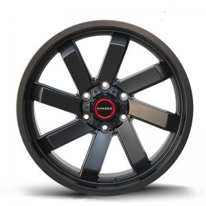 China 16 17 18 19 20 Inch 6×139.7 4x4 black Off Road alloy wheel Rims for sale supplier