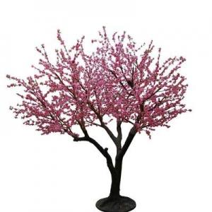 China Peach Blossom Cherry Artificial Wishing Tree Indoor Festival Wedding Decoration supplier