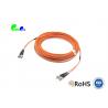 ST PC - ST PC Flat Duplex 3.0mm Fiber Optic Patch Cable Multi Mode OM2 50 / 125