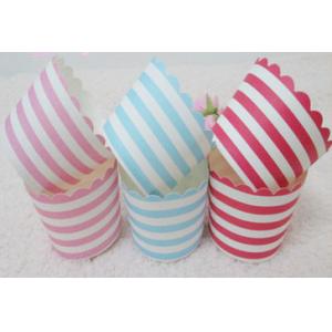 China colorful Strips Krape papre Muffin cup,Muffin case/Muffin cupcake wrappers supplier