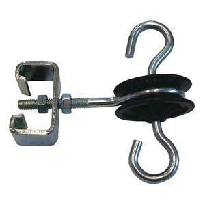 China Economical Double Hook T-Post Gate Anchor Insulator black for Electrc fence Contain insulated eye hooks for install wire wholesale