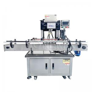 China Four Wheels Automatic Capping Equipment Round Bottle Cap Sealing Machine supplier