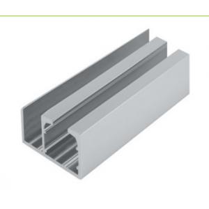 China Aluminum Window Extrusion Profiles , Sliding Glass Door Channel Door Bottom Twin Track supplier