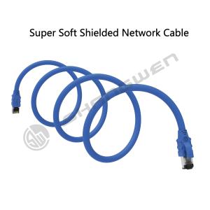 China 青 Rj45 CAT6A SFTP イーサネット ネットワークケーブル インターネット 4ペア CE UL 多重銅回転 100% 酸素のない銅 黒 CAT6A wholesale
