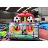 Funny Soccer Blow Up Obstacle Course Moon Bounce Customized For Party